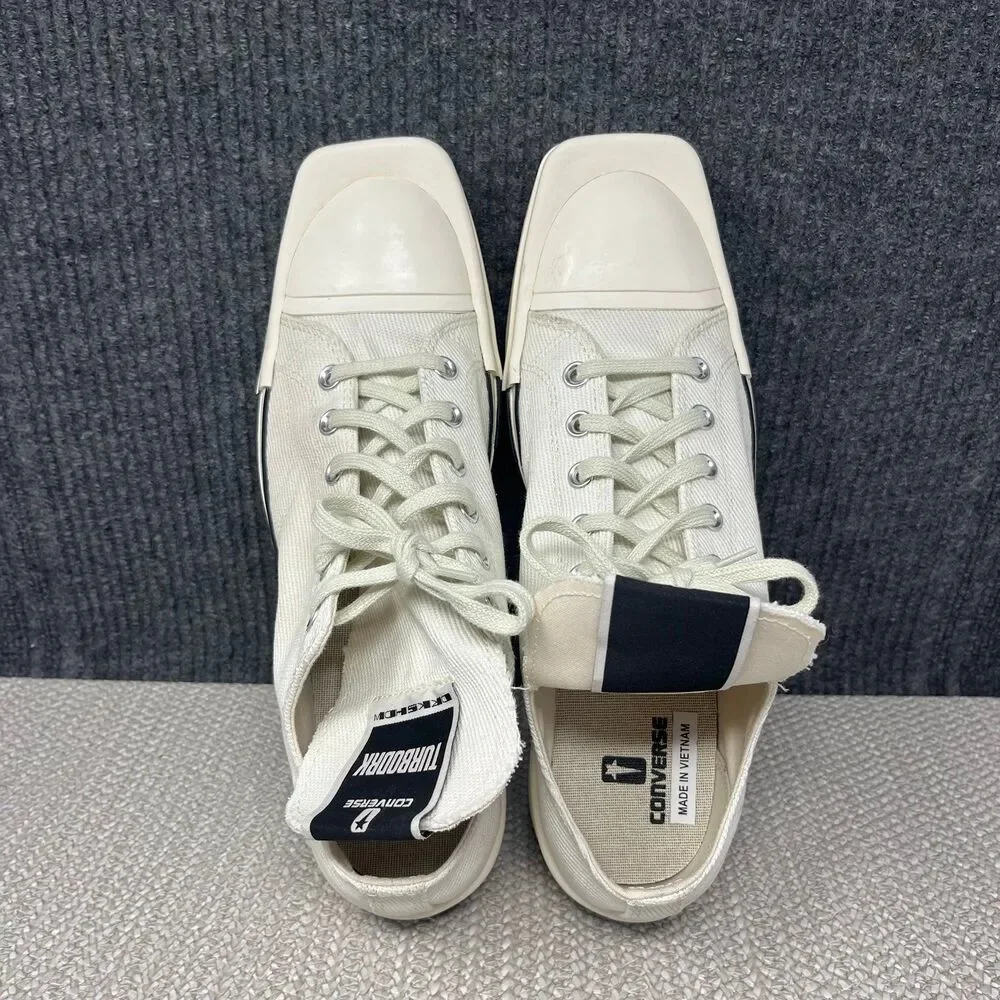Converse Rick Owens x TURBODRK Chuck 70 Low Lily White Shoes Mens 10.5 172345C
